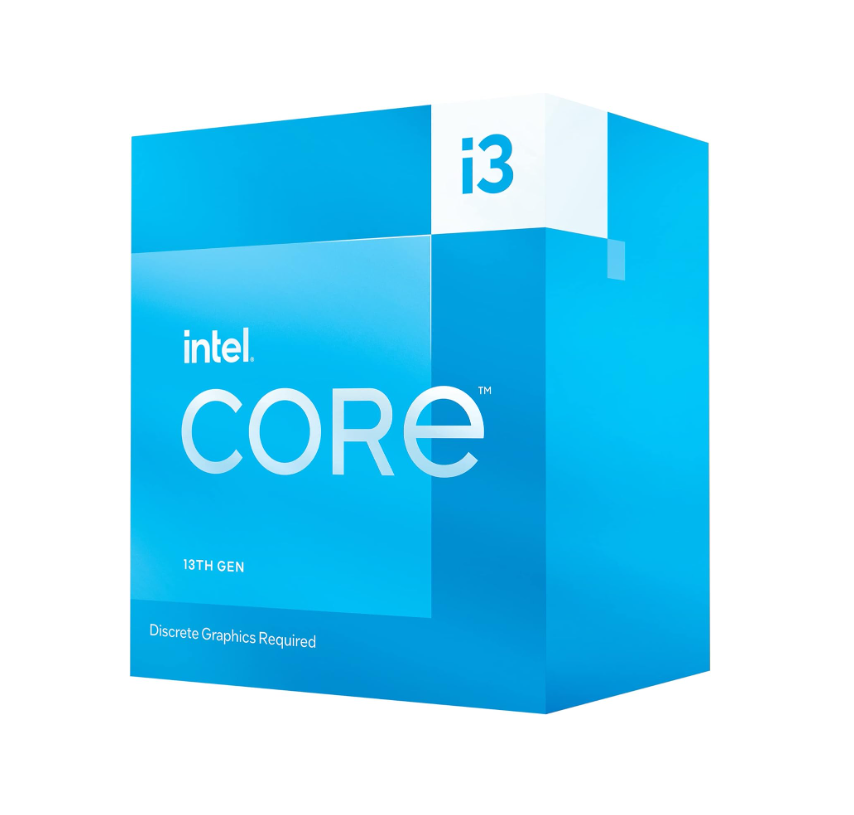 Intel Core i3 13100, 3.4 GHz, 4 cores, 8 threads, 12 MB cache, FCLGA1700 Socket, Box