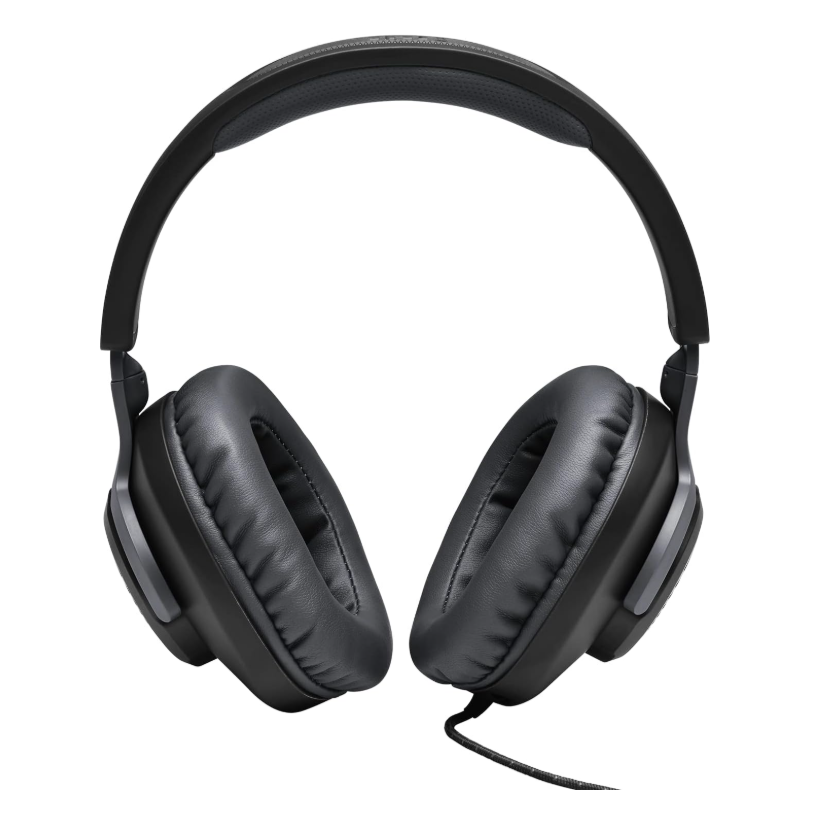 JBL Quantum 100 Wired Gaming Headset with Boom Mic, Memory Foam, 3.5mm Multi-Platform Compatible – PC, PS5, Xbox, Switch, Black