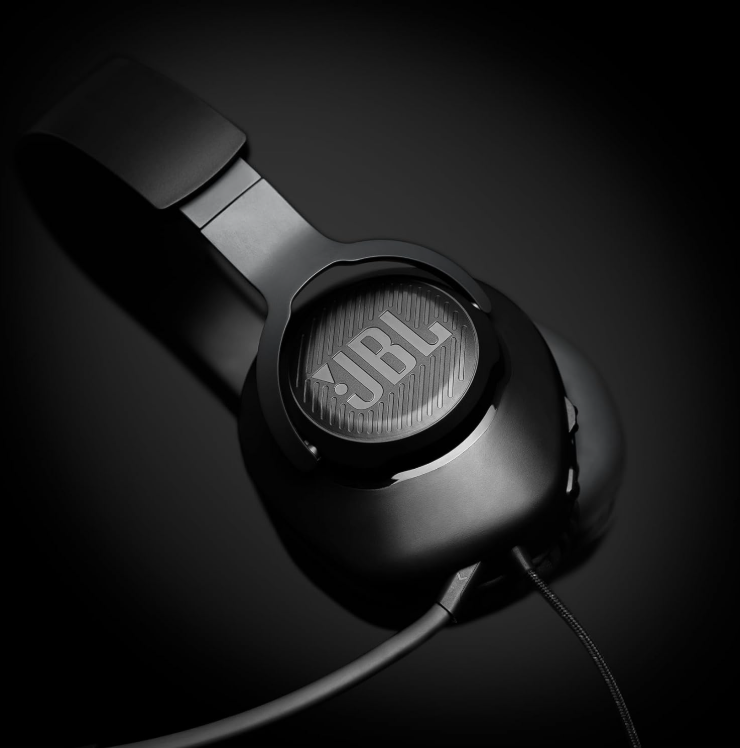 JBL Quantum 100 Wired Gaming Headset with Boom Mic, Memory Foam, 3.5mm Multi-Platform Compatible – PC, PS5, Xbox, Switch, Black