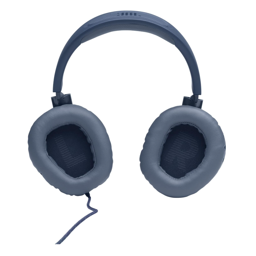 JBL Quantum 100 Wired Gaming Headset with Boom Mic, Memory Foam, 3.5mm Multi-Platform Compatible – PC, PS5, Xbox, Switch, Blue