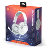 JBL Quantum 100 Wired Gaming Headset with Boom Mic, Memory Foam, 3.5mm Multi-Platform Compatible – PC, PS5, Xbox, Switch, White