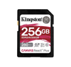 Kingston Canvas React Plus, Flash memory card, 256 GB, Video Class V60, UHS,II U3, Class10, SDXC UHS,II