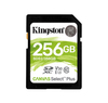 Kingston Canvas Select Plus, Flash memory card, 256 GB, Video Class V30, UHS,I U3, Class10, SDXC UHS,I