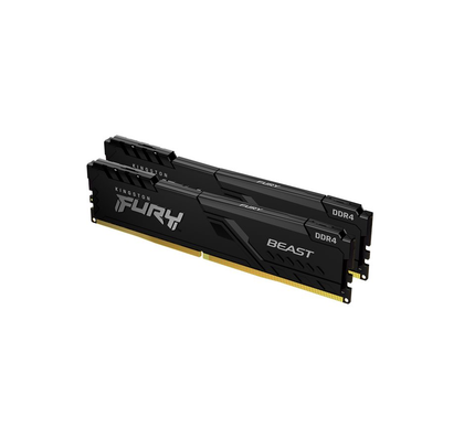 Kingston FURY Beast, DDR4, 16GB, 2 x 8GB, Computer RAM Memory, DIMM 288 pin, 3600 MHz, PC4, 28800, CL17, 1.35 V, unbuffered, Non ECC, black