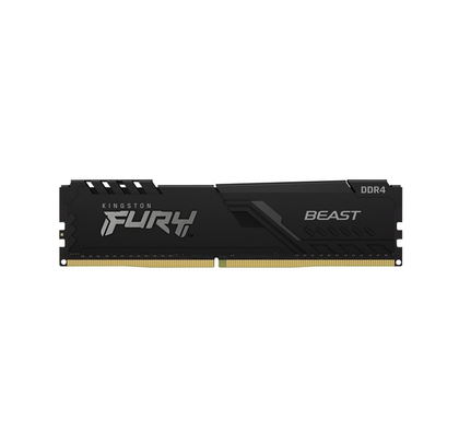 Kingston FURY Beast, DDR4, 16GB, Computer RAM Memory, DIMM 288 pin, 3200 MHz, PC4, 25600, CL16, 1.35 V, unbuffered, Non ECC, black