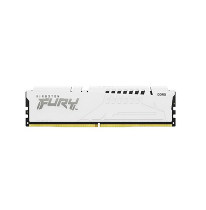 Kingston FURY Beast, DDR5, 16GB, Computer RAM Memory, DIMM 288 pin, 5600 MHz, PC5, 44800, CL40, 1.25 V, unbuffered, on, die ECC, white