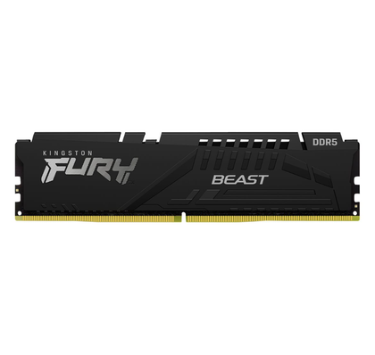 Kingston FURY Beast, DDR5, 32GB, Computer RAM Memory, DIMM 288 pin, 4800 MHz, PC5, 38400, CL38, 1.1 V, unbuffered, on, die ECC