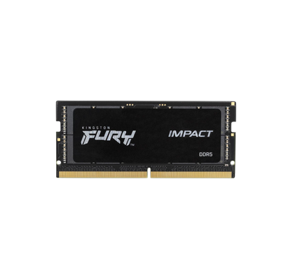 Kingston FURY Impact, DDR5, 16GB, Computer RAM Memory, SO DIMM 262 pin, 4800 MHz, PC5, 38400, CL38, 1.1 V, unbuffered, on, die ECC, for Intel Next Un