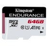 Kingston High Endurance, Flash memory card, 64 GB, A1, UHS,I U1, Class10, microSDXC UHS,I