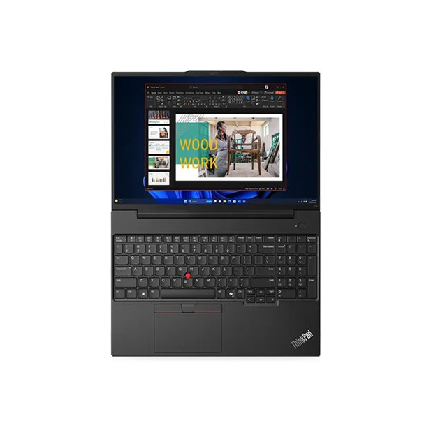 Lenovo ThinkPad E16 Gen 2, 180 degree hinge, AMD Ryzen 7, 7735HS, up to 4.75 GHz, Win 11 Pro, Radeon 680M, 16 GB RAM, 512 GB SSD, 16"