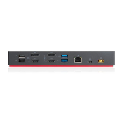 Lenovo ThinkPad Hybrid USB-C/USB-A Dock 135W – 2x HDMI, 2x DP, Gigabit Ethernet, 6x USB Ports, Audio Combo Jack