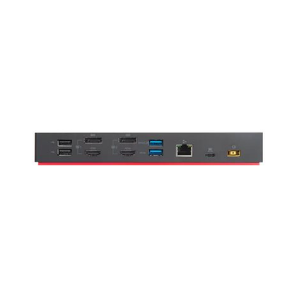 Lenovo ThinkPad Hybrid USB-C & USB-A Docking Station – 2 x HDMI, 2 x DisplayPort, Gigabit Ethernet, 135 W Power Adapter (40AF0135UK)