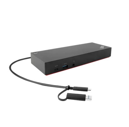 Lenovo ThinkPad Hybrid USB-C & USB-A Docking Station – 2 x HDMI, 2 x DisplayPort, Gigabit Ethernet, 135 W Power Adapter (40AF0135UK)