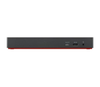 Lenovo ThinkPad Universal Thunderbolt 4 Docking Station – Thunderbolt 4, HDMI, 2x DisplayPort, USB-C, 4x USB-A, RJ-45 Gigabit Ethernet, 3.5mm Audio – 135W Power Adapter – Black/Red (40B00135UK)