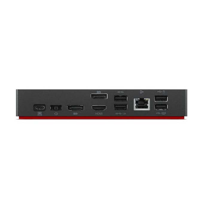 Lenovo ThinkPad Universal USB-C Dock 40AY0090EU – HDMI, 2x DisplayPort, USB-C, 3x USB 3.2, 2x USB 2.0, RJ-45, Audio – 90W Docking Station