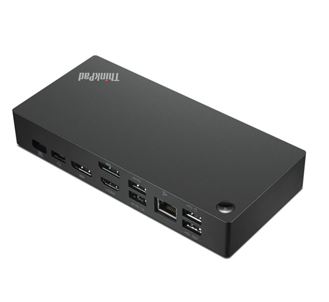 Lenovo ThinkPad Universal USB-C Dock 40AY0090EU – HDMI, 2x DisplayPort, USB-C, 3x USB 3.2, 2x USB 2.0, RJ-45, Audio – 90W Docking Station