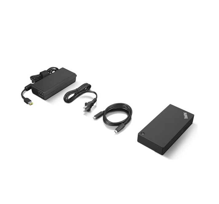Lenovo ThinkPad Universal USB-C Dock 40AY0090EU – HDMI, 2x DisplayPort, USB-C, 3x USB 3.2, 2x USB 2.0, RJ-45, Audio – 90W Docking Station
