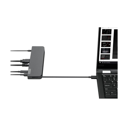 Lenovo USB-C Mini Dock 65W – HDMI, VGA, USB 3.1, USB 2.0, RJ-45 Gigabit Ethernet, Audio Jack – Compact Portable Docking Station