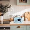 Madison FREESOUND-VR30BL-DAB Portable Bluetooth Vintage Radio 30W with DAB+, FM, USB, Subwoofer. Matt Blue