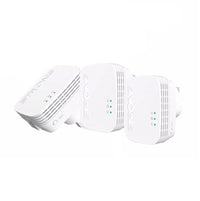 STRONG AV600 Mini Powerline Adapter Starter Kit, Pack of 3, Up to 300m Range, No Configuration Required, IE / UK Plug White