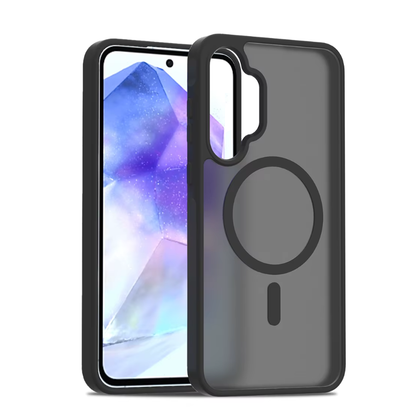 Samsung A13 4G 5G / A04s 5G Case. Magsafe, Magnetic Shockproof Rugged Hard Cover, Black, Skin Feel