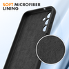 Samsung A15 4G 5G phone case Soft Flexible Rubber Protective Cover black liquid silicone