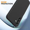 Samsung A15 4G 5G phone case Soft Flexible Rubber Protective Cover black liquid silicone