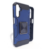 Samsung A15 4G/5G phone case blue. Square ring kickstand. Armor Anti-Drop Shockproof, Rugged, Protective