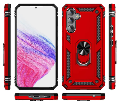 Samsung A15 4G/5G phone case red ring armor anti drop shockproof rugged protective