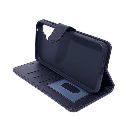 Samsung A15 4G/5G phone case wallet cover flip anti drop anti slip shockproof black