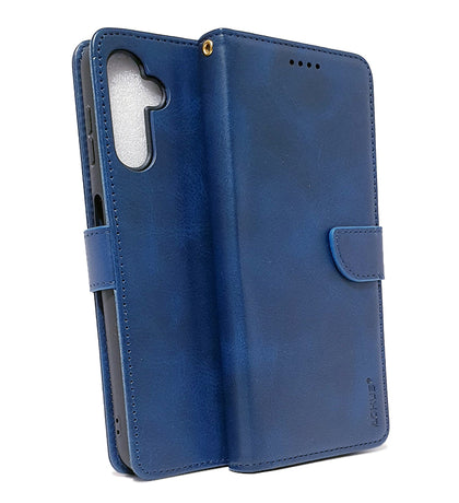 Samsung A16 4G/5G phone case wallet cover flip anti drop anti slip shockproof dark blue