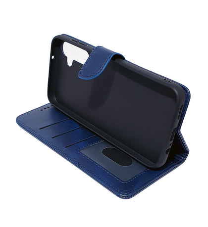 Samsung A16 4G/5G phone case wallet cover flip anti drop anti slip shockproof dark blue