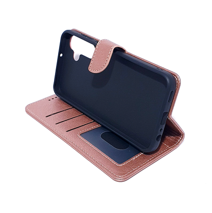 Samsung A16 / A17 / A26 5G phone case wallet cover flip anti drop anti slip shockproof rose gold pink