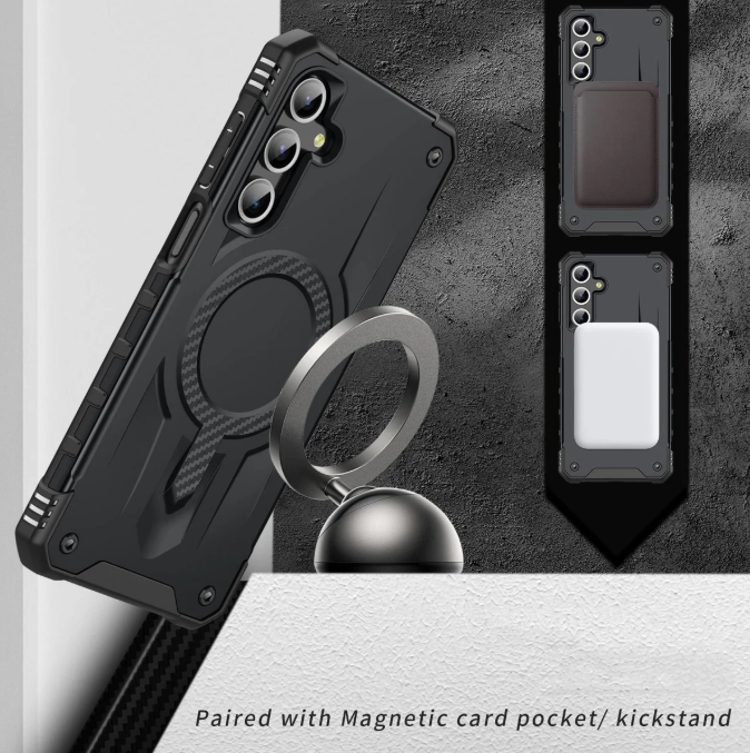 Samsung A16 / A26 5G phone case black. Magnetic, Magsafe, Armor, Anti-Drop, Shockproof, Rugged, Protective.