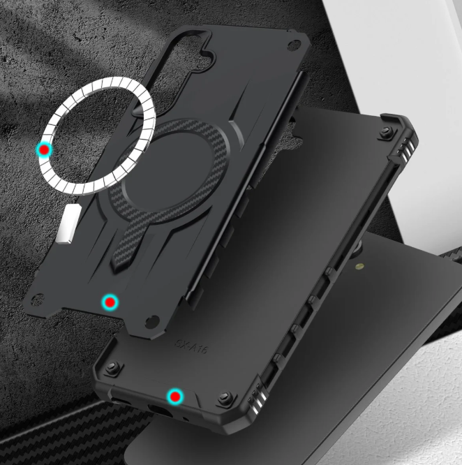 Samsung A16 / A26 5G phone case black. Magnetic, Magsafe, Armor, Anti-Drop, Shockproof, Rugged, Protective.