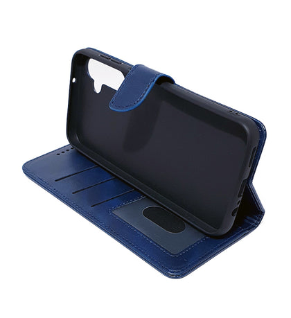 Samsung A25 4G/5G phone case wallet cover flip anti drop anti slip shockproof blue