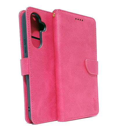 Samsung A34 5G phone case wallet cover flip anti drop anti slip shockproof pink