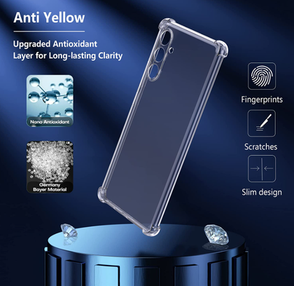 Samsung A35 4G/5G Phone case. Air cushion, armor, anti-shock. Clear transparent.