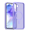 Samsung A35/A55 Case. Magsafe, Magnetic Shockproof Rugged Hard Cover, Purple, Skin Feel