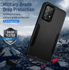 Samsung A52/52s Symmetry Hard Phone Case. Black armor, Anti drop, shockproof, rugged and protective