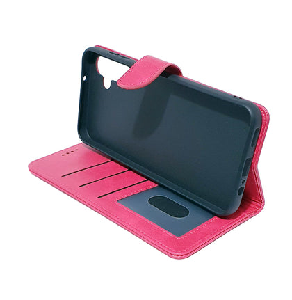 Samsung A55 5G phone case wallet cover flip anti drop anti slip shockproof pink