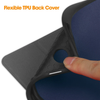 Samsung Galaxy Tab A9+ Case Blue – 3-Fold Smart Leather TPU Cover with Auto Sleep/Wake & Stand