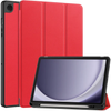 Samsung Galaxy Tab A9+ Case Red. 3 Fold Smart Leather TPU Cover with Auto Sleep/Wake & Stand