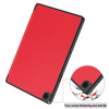 Samsung Galaxy Tab A9+ Case Red. 3 Fold Smart Leather TPU Cover with Auto Sleep/Wake & Stand