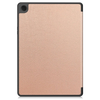 Samsung Galaxy Tab A9+ Case Rose Gold – 3-Fold Smart Leather TPU Cover with Auto Sleep/Wake & Stand