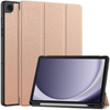 Samsung Galaxy Tab A9+ Case Rose Gold – 3-Fold Smart Leather TPU Cover with Auto Sleep/Wake & Stand