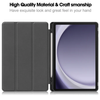 Samsung Galaxy Tab A9+ Case black. 3 Fold Smart Leather TPU Cover with Auto Sleep/Wake & Stand
