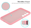 Samsung S23 Phone case. Soft, flexible liquid silicone protective cover. Pink.