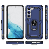 Samsung S23 blue armor phone case with ring - Anti-drop, shockproof and rugged protective design