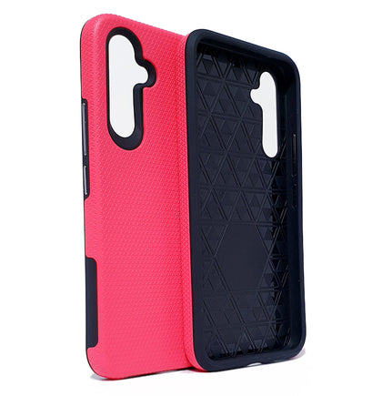 Samsung S23 phone case anti drop anti slip shockproof rugged dotted pink